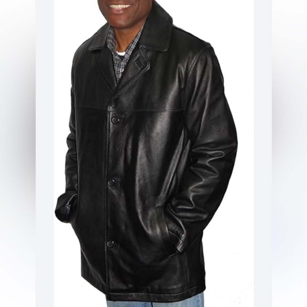 Vintage Michael Michelle Men's Black Leather Jacket